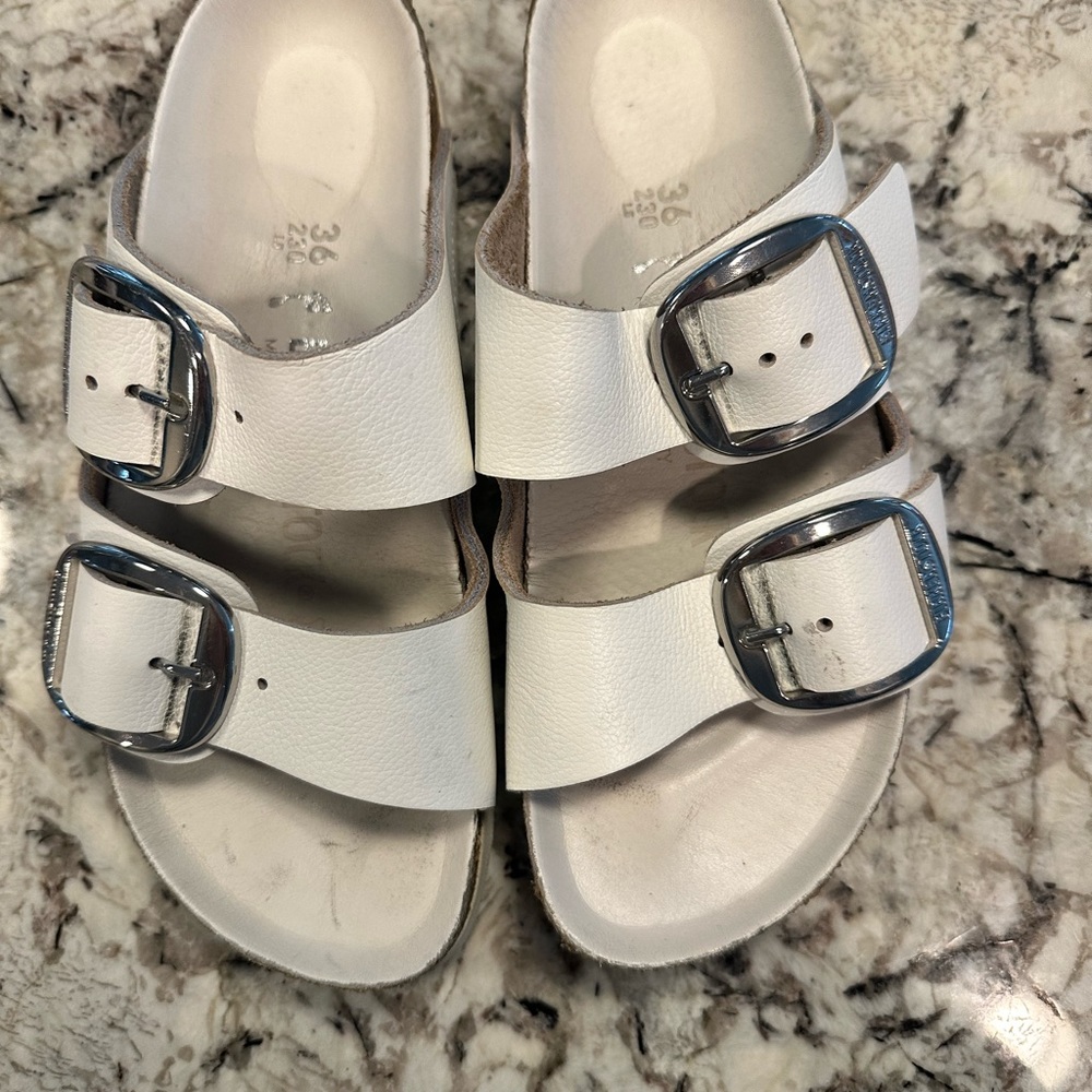 Birkenstock white arizonas